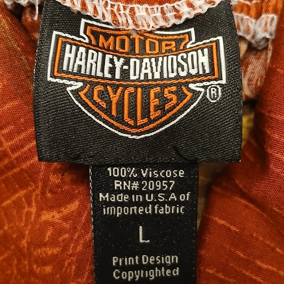 Harley Davidson Halter Dress Women's Size Large Road Trip BikerCore Midi - Picture 9 of 11